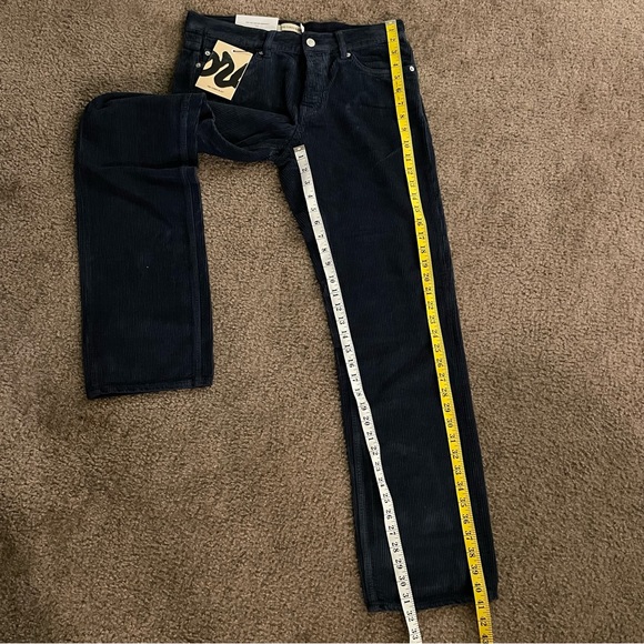 Corduroy Pants Loose Fit Mid Waist Wide Leg Cords & Co Bud Designer NWT 31/32 - Picture 9 of 16